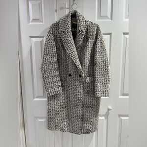 Ted Baker Monochrome Tweed Teddy Jacket